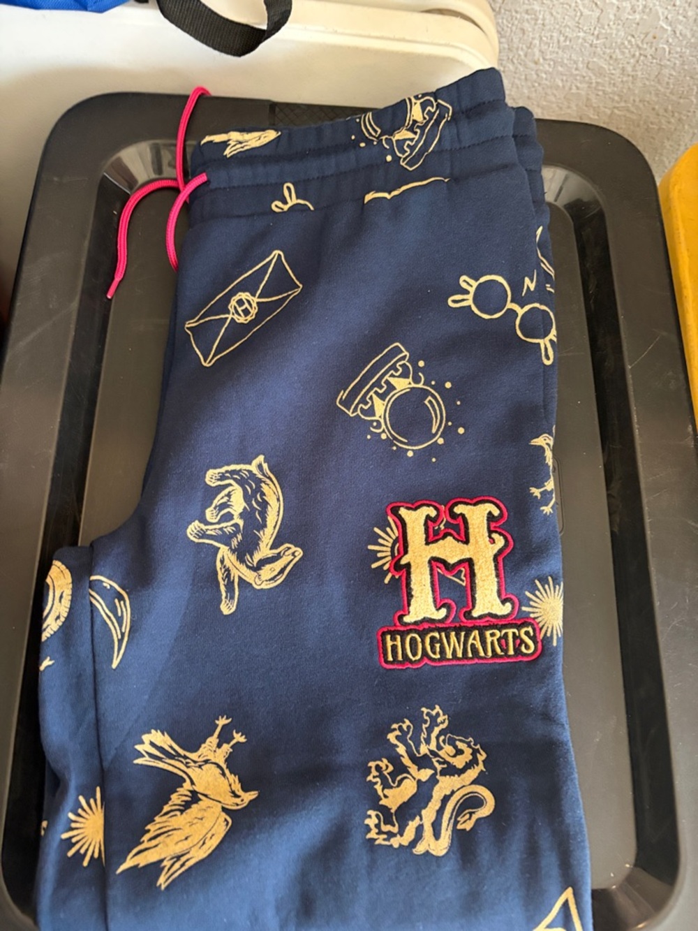Hogwarts Navy Blue Graphic Joggers